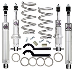 Image of 1970 - 1981 2nd Gen Firebird Front Viking Performance Double Adjustable Aluminum Shock Coilover Kit & Matching Rear Smooth Shocks for Multi Leaf, Choose Spring Rate