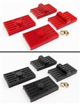 Image of 1970 - 1981 Firebird & Trans Am Polyurethane Rear Leaf Spring Pads, Choose Red or Black