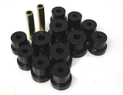 Image of 1970 - 1981 Firebird Polyurethane Leaf Spring Front Eye and Rear Shackle Bushings, BLACK