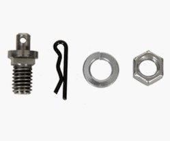 Image of 1968 - 1981 Automatic Shifter Cable Mounting Stud, Pin Clip, Washer, and Nut Set