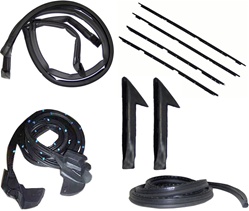 Image of 1982 - 1992 Firebird Rubber Weatherstrip Kit, Coupe Hardtop