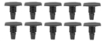 Image of 1967 - 1992 Firebird Rubber Weatherstrip Retainer Clips, T Head 10 Pack