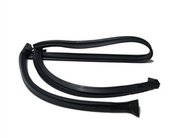 Image of 1987 - 1992 Firebird Convertible Top Rubber Front Header Only Weatherstrip Kit