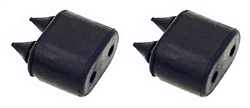 Image of 1967-1969 Door Rubber Bumper Stoppers, Pair