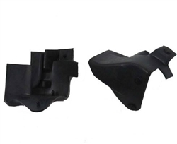 image of 1993 - 2002 Firebird Top of Door Rubber Weatherstripping End Cap Seals, Pair REARS