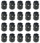 Image of 1982 - 2002 Firebird Lug Nut Cover Cap 10028614, Black 20 Piece Set