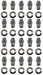Image of Mag Wheel Lug Nut and Washer Set, Cragar S/S Style, 40 Pieces