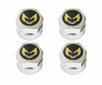 Image of 1979 - 1981 Firebird Center Caps Set of Four, Gold and Black Center