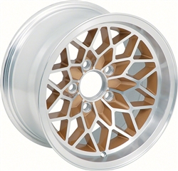 Image of 1978 - 1981 15" x 8" Firebird Snowflake Gold Wheel, EACH