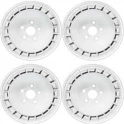 1970-1981 Firebird 15" x 8" Turbine Turbo Wheels - Set of 4 (White)