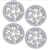 1982 - 1992 16" x 8" Firebird Deep-Dish Turbo Aluminum Wheels - Set of 4 (Silver insets)