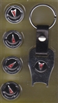 Pontiac Firebird Arrowhead Anti Theft Wheel Valve Stem Caps With Keychain