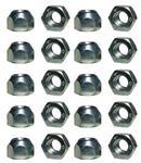 Image of Original Style Lug Nut Set with Diamond Cut for Rally Wheel or Steel Wheel, USA Made
