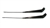 Image of 1967 - 1969 Firebird Windshield Wiper Arms for Coupe Models, Custom Black, Pair