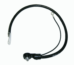 1975 - 1976 Firebird NEGATIVE Battery Cable, 6 Cylinder Side Post