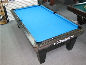 Diamond 8 Foot Pro-Am Pool Table - Charcoal Finish