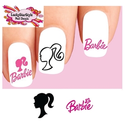 Barbie Assorted Set of 20 Waterslide Nail Decals