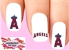 Los Angeles Angels Baseball Assorted Set of 20 Waterslide Nail Decals