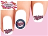 Minnesota Twins Baseball Assorted Set of 20 Waterslide Nail Decals