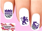 Sacramento Kings Basketball Assorted Set of 20  Waterslide Nail Decals