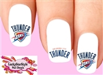 Oklahoma City Thunder Basketball Assorted Set of 20  Waterslide Nail Decals