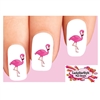 Pink Flamingo Set of 20 Waterslide Nail Decals