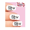 Holiday Christmas Let it Snow Snowman Set of 20 Waterslide Nail Decals