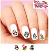 Christmas Holiday Penguin Assorted Set of 20 Waterslide Nail Decals