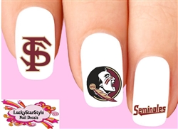 Florida State Seminoles Assorted Set of 20 Waterslide Nail Decals