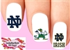 University of Notre Dame Fighting Irish Assorted Set of 20 Waterslide Nail Decals