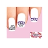 TCU Texas Christian University Assorted Set of 20 Waterslide Nail Decals