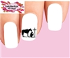 Cowboy at Cross Silhouette Set of 20 Waterslide Nail Decals