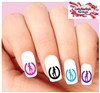 Cowgirl Horseshoe Silhouette Assorted Set of 20 Waterslide Nail Decals
