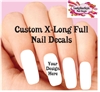 Custom X-Long Full Waterslide Nail Decals - Your Design or Idea