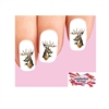 Deer Buck with Antlers Set of 20 Waterslide Nail Decals