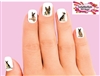 German Shepherd Assorted Set of 20 Waterslide Nail Decals