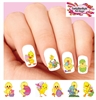 Cute Easter Chick, Basket & Eggs Assorted Set of 20 Waterslide Nail Decals