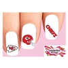 Kansas City Chiefs Football Assorted Set of 20 Waterslide Nail Decals