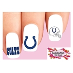 Indianapolis Colts Football Assorted Set of 20 Waterslide Nail Decals