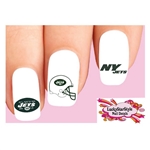 New York Jets Football Assorted Set of 20 Waterslide Nail Decals