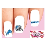 Detroit Lions Football Assorted Set of 20 Waterslide Nail Decals