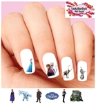 Frozen Anna Elsa Olaf Kristoff Assorted Set of 20  Waterslide Nail Decals