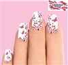 Pink Cherry Blossoms & Butterflies Set of 10 Waterslide Full Nail Decals