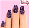 Purple Leopard Print Set of 10 Full Waterslide Nail Decals