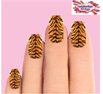 Tiger Stripes Set of 10 Waterslide Full Nail Decals