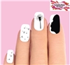 Girl Wishing Blowing Dandelion Silhouette Set of 20 Waterslide Nail Decals