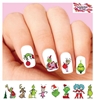 Grinch Stole Christmas Assorted Set of 48 Waterslide Nail Decals