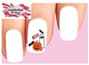 Halloween Ghost Pumpkin Bats Boo Set of 20 Waterslide Nail Decals