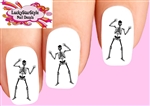 Halloween Skeleton Set of 20 Waterslide Nail Decals