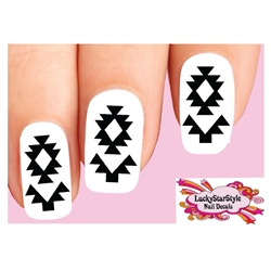 Native American Indian Design Set of 20 Waterslide Nail Decals